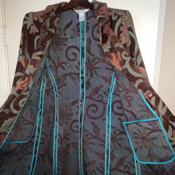 Allison Taylor Multicolor Patterned Coat - Picture 4 of 8